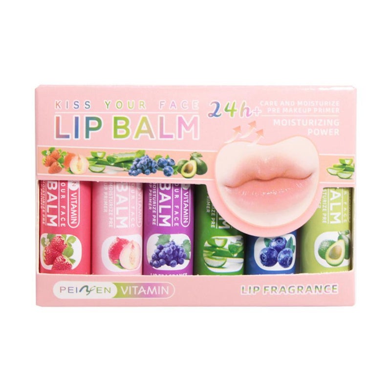 Pennyfen Color Changing Lip Balm Fruit Flavored Lip Balm Set Moisturizing Lip Balm
